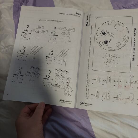 Abc Mouse Workbook Adding And Subtracting Kindergarten Workbook - Picture 8 of 8